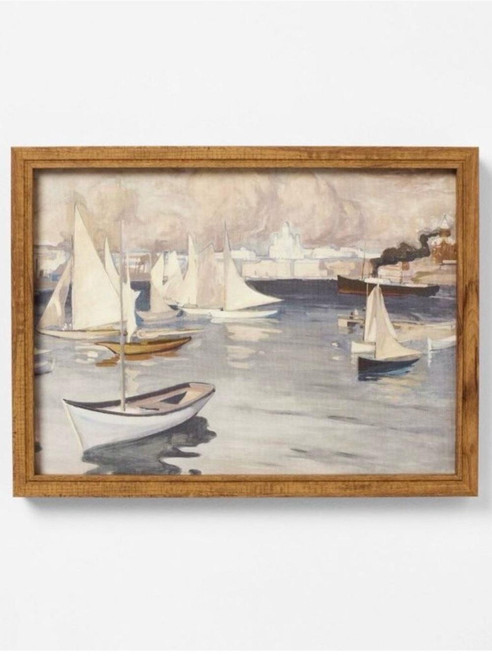 NEW! 16"x12" Boats Framed Art - Threshold designed with Studio McGee